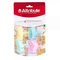 Набор форм для теста 4шт PASTEL Attribute ABP204