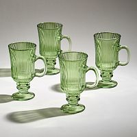 Набор кружек стекло 4шт 245мл SIMPLICITY GREEN Lefard 675-105