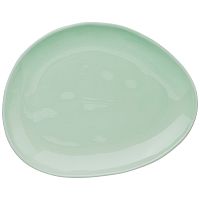 Тарелка десертная фарфор 19*25см MEADOW мятный Bronco 474-113
