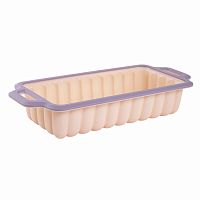 Форма для выпечки силикон Кекс прямоугольный 33,5*14,5см AURORA с ручками Attribute ABA114