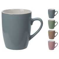 Кружка керамика 380мл ГЛЯНЦЕВАЯ 4 цвета Купман Q96000630