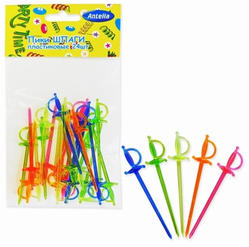 Пики пластиковые 24шт ШПАГИ Антелла 1712 Пики пластиковые 24шт ШПАГИ Антелла 1712