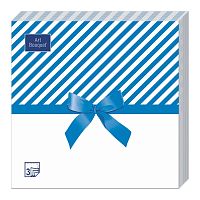 Салфетки бумажные ART BOUQUET 20шт 33*33см 3сл Подарок Синий 1/12