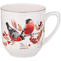 Кружка фарфор 380мл ЗИМНЯЯ СКАЗКА СНЕГИРИ Lefard 85-1913