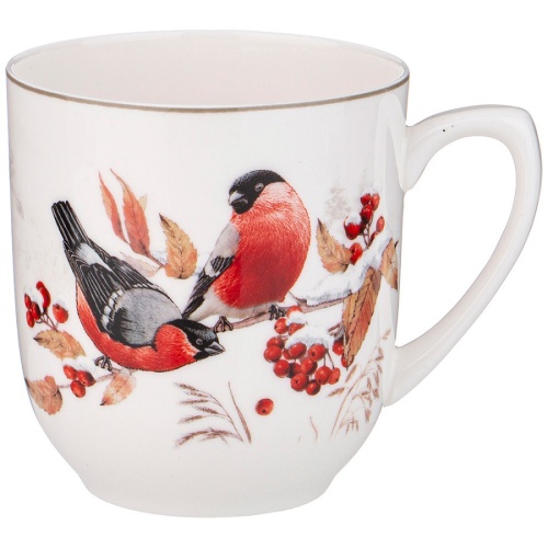 Кружка фарфор 380мл ЗИМНЯЯ СКАЗКА СНЕГИРИ Lefard 85-1913