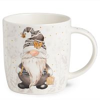 Кружка фарфор 355мл WINTER STORY GNOME с фонариком Lefard 580-102