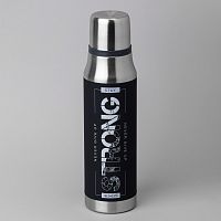 Термос 1000мл Agness STAY STRONG у/г нерж. сталь пробка крышка-чашка 798-106