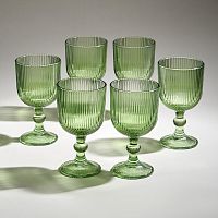 Набор бокалов для вина 6шт 370мл SIMPLICITY GREEN Lefard 675-103