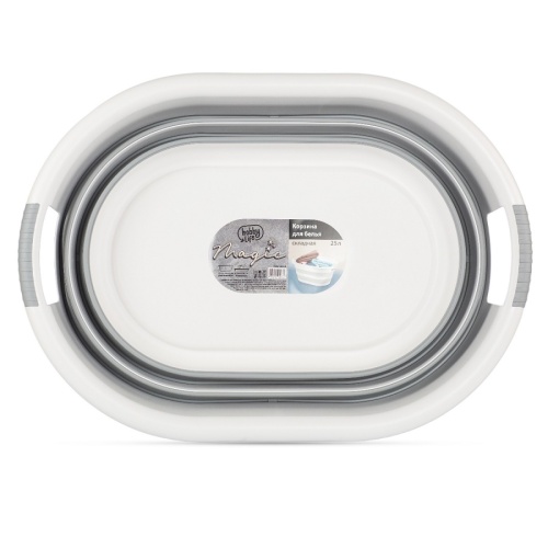 Корзина для белья 25л MAGIC складная Hobby Life HL081065GR фото 2
