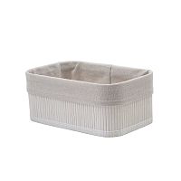 Корзинка для хранения 25*15*10см БАМБУК белый Магамакс Shan-20M