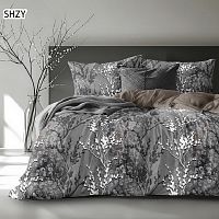 КПБ Семейный 7пр сатин 50*70см+70*70см Дуэт ТУМАННОЕ УТРО Хлопковый Рай
