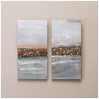 Набор картин настенных 2шт 30*60см АБСТРАКЦИЯ ГОРИЗОНТ Bronco 534-207