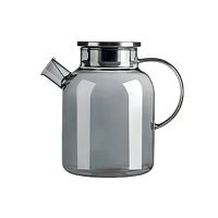 Чайник заварочный стекло 1500мл Appetite STUDIO CRYSTALL GREY с пружинкой BMT1500-GR
