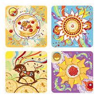 Персонник-салфетка полипропилен 31*31см ШИРОКАЯ МАСЛЕННИЦА FJ51-128 Мультидом