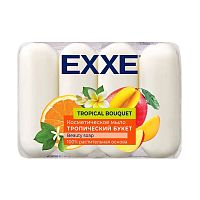 Мыло туалетное EXXE 4шт 70г Тропический букет
