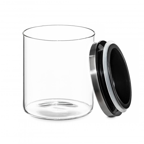 Банка для сыпучих стекло 600мл метал. крышка Tima SS600RD