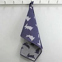 Полотенце жаккард 40*60см ЗАЙЧИКИ индиго Votex Home