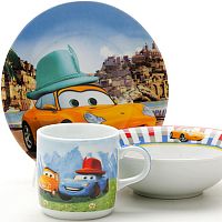 Набор детский 3пр Тачки Дисней LORAINE 25603