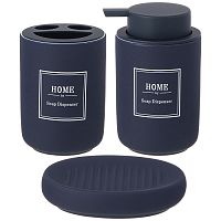 Набор для ванной 3пр HOME ЧЕРНЫЙ керамика Lefard 755-266