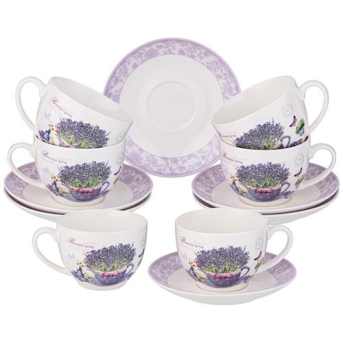 Чайный набор на 6 перс. 12пр 280мл ЛАВАНДОВАЯ ВЕСНА Lefard 87-305 Чайный набор на 6 перс. 12пр 280мл ЛАВАНДОВАЯ ВЕСНА Lefard 87-305