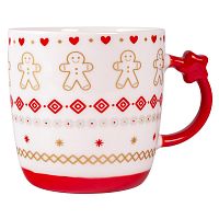 Кружка керамика 360мл CHRISTMAS STAR красный Domenik DMM033