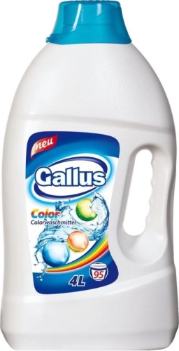 Гель для стирки GALLUS 4,0л Колор 95 стирок 1/4