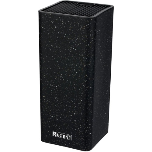Подставка для ножей и ножниц 23*10*10см Regent BLOCK черный 93-KN-WB-23