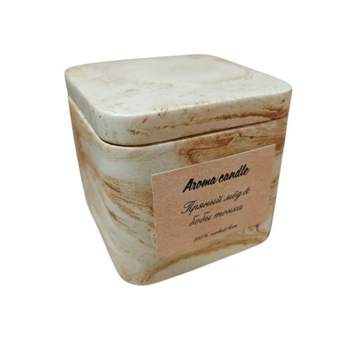 Аромасвеча в кубе ПРЯНЫЙ МЕД-ТОНКА Aroma Candle