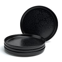 Набор тарелок керамика 4шт десертные 20,5см CHOICE BLACK Bronco 191-358-1