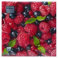 Салфетки бумажные HOME COLLECTION 20шт 33*33см 3сл Малина 29123-7