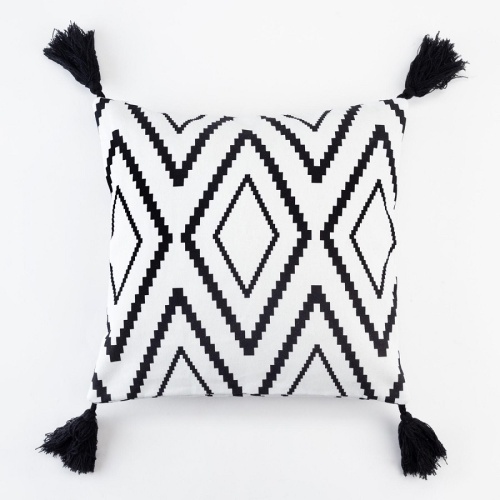 Наволочка декоративная 40*40см рогожка МАРОККО с кисточками вид 2 Этель 5388960