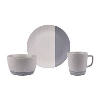 Набор посуды на 1 перс. 3пр фарфор DI PORCELLANA GRAY Regent 83-306