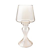 Подсвечник стекло 13,8*31см ШАМПАНЬ Магамакс CSA-20