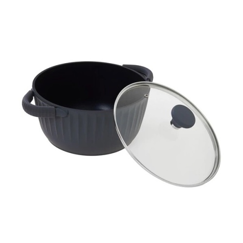 Кастрюля 4,6л Master House ШЕФ БЕРНАРДО литой алюм. АП со стекл. крышкой индукция 84069