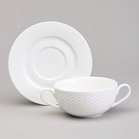 Бульонница фарфор 300мл INFINITY с блюдцем Lefard 171-319