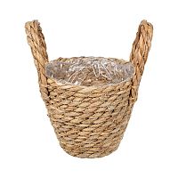 Кашпо плетеное 16,5*14см САФАРИ с ручками Магамакс Lishan-07XS