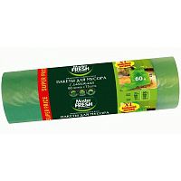 Мешки для мусора 15шт 60л 14мкм XXL с завязками Master Fresh С0006163