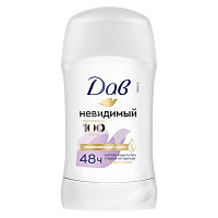 Дезодорант-стик DOVE 40мл Невидимый 1/6