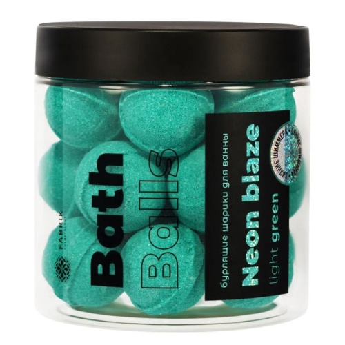 Соль для ванны бурлящая FABRIK COSMETOLOGY 300г Шарики Neon Blaze Light green