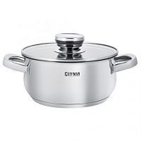 Кастрюля нерж. сталь 2,4л Guffman MAESTRO со стекл. крышкой индукция T02-01720R