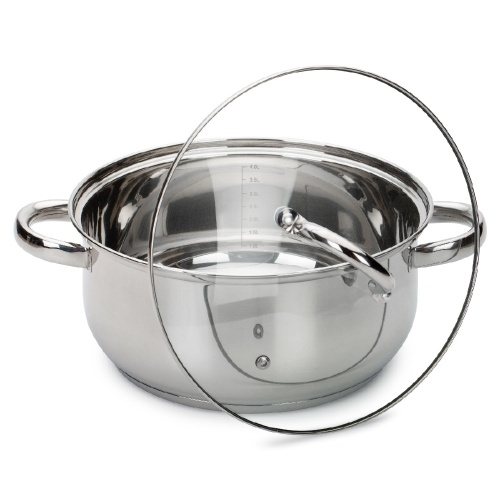 Кастрюля нерж. сталь 4,8л Attribute GRACE со стекл. крышкой индукция ASG024 Кастрюля нерж. сталь 4,8л Attribute GRACE со стекл. крышкой индукция ASG024