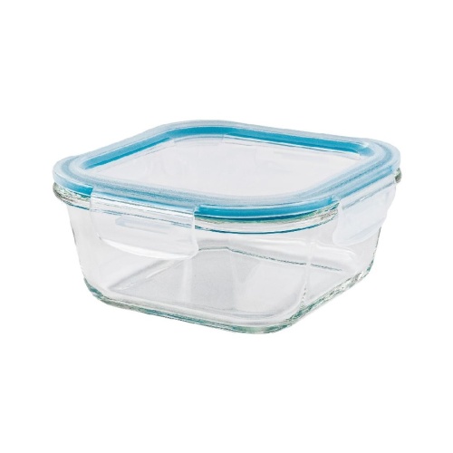 Контейнер квадратный 0,8л стекло СИНИЙ Appetite SL800SB