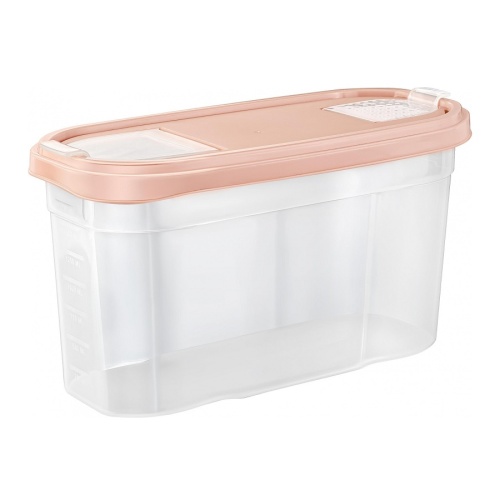 Банка для сыпучих пластик 2000мл BERGEN персиковая карамель Plast Team PT1021ПК-12