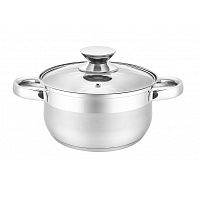 Кастрюля нерж. сталь 2,8л Attribute CLASSIC со стекл. крышкой индукция ASS720