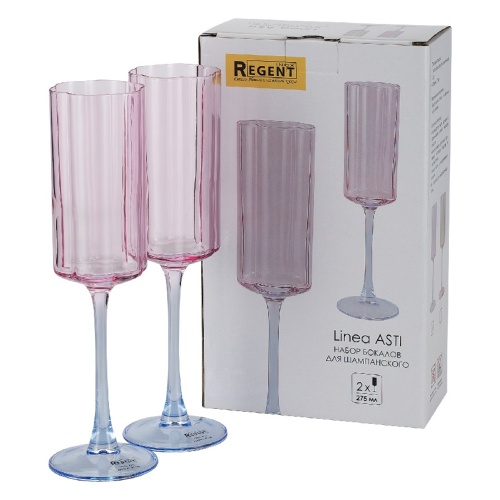 Набор бокалов для шампанского 2шт 275мл ASTI Regent 81-001