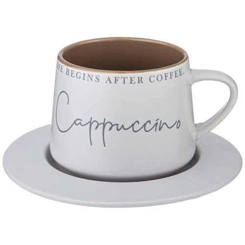 Чайная пара фарфор 320мл COFFEEMANIA Cappuccino Lefard 756-458