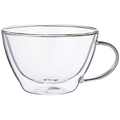 Кружка с двойными стенками 410мл DOUBLE-WALL низкая Agness 250-106