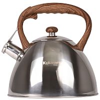 Чайник нерж. сталь 3,0л Kukmara WOOD автоподъем крышки индукция kuk-07/3103422