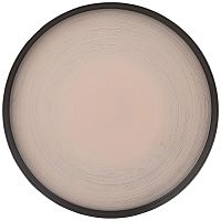 Тарелка обеденная стекло 28см PRO-STYLE IVORY Аксам 339-410