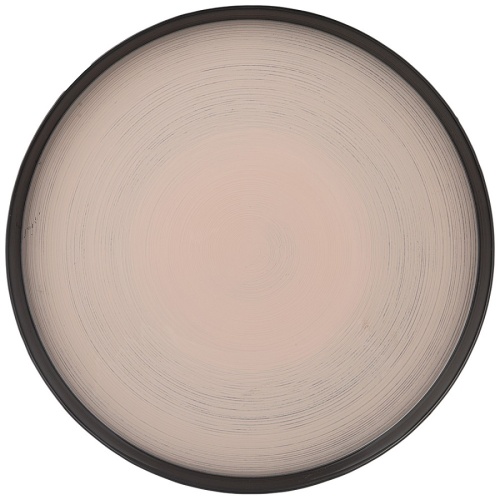 Тарелка обеденная стекло 28см PRO-STYLE IVORY Аксам 339-410